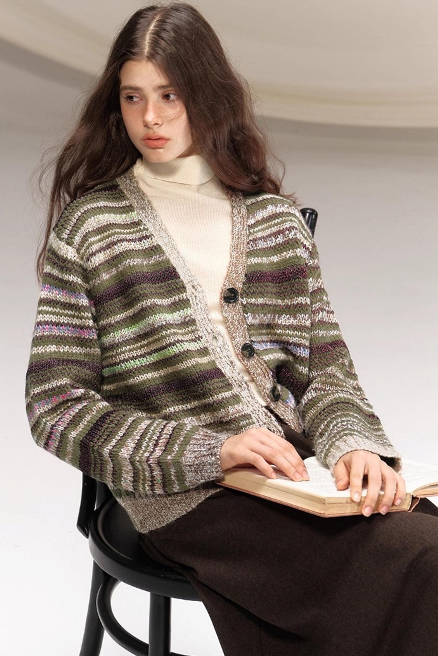 Seamless Wool Turtleneck Sweater