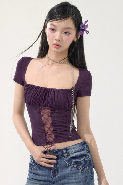 Sweet Retro Mesh Top