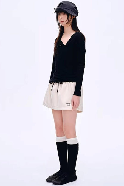 Asymmetrical Wool Blend Blouse