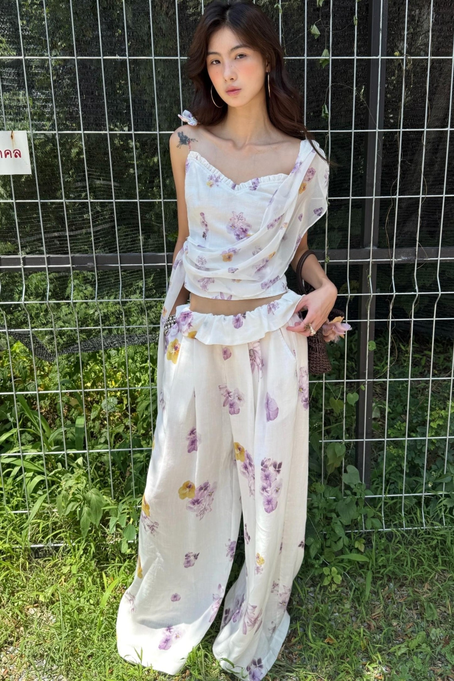 Breeze Chiffon Wide Leg Set-Up