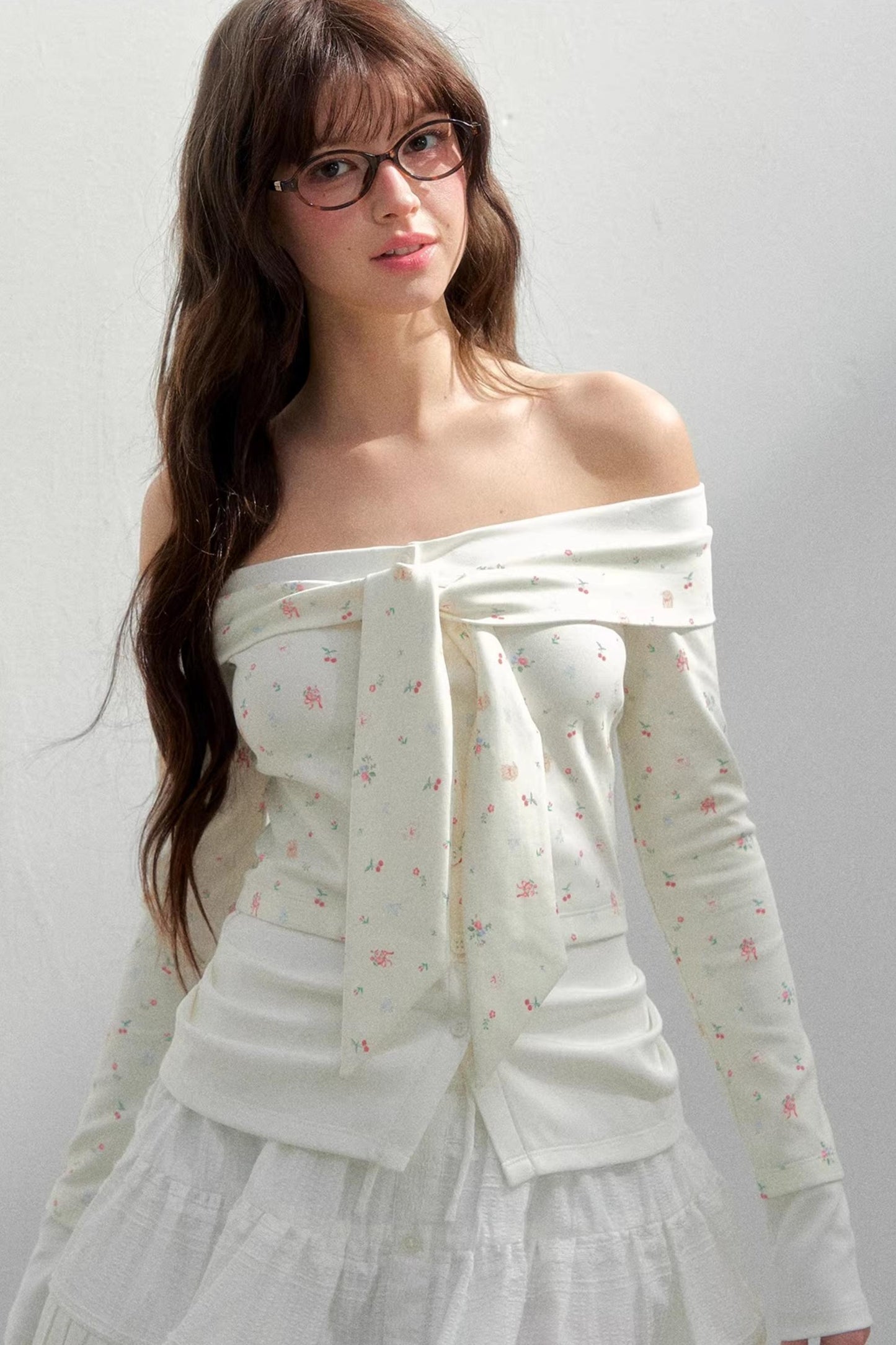 Bright Cherry One-Shoulder Top