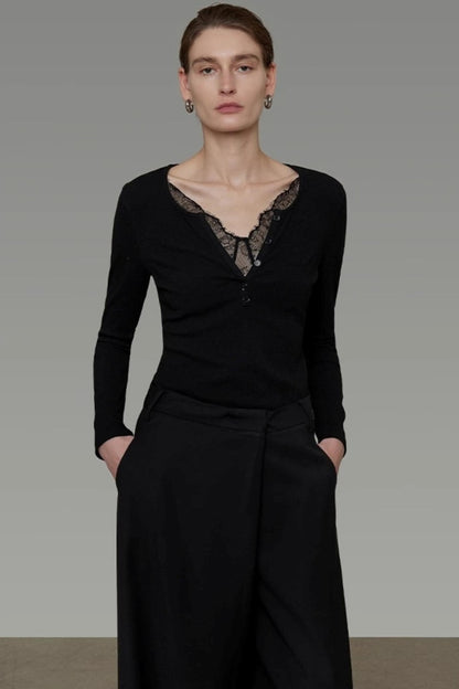 High-End Minimalist Slim Knitwear