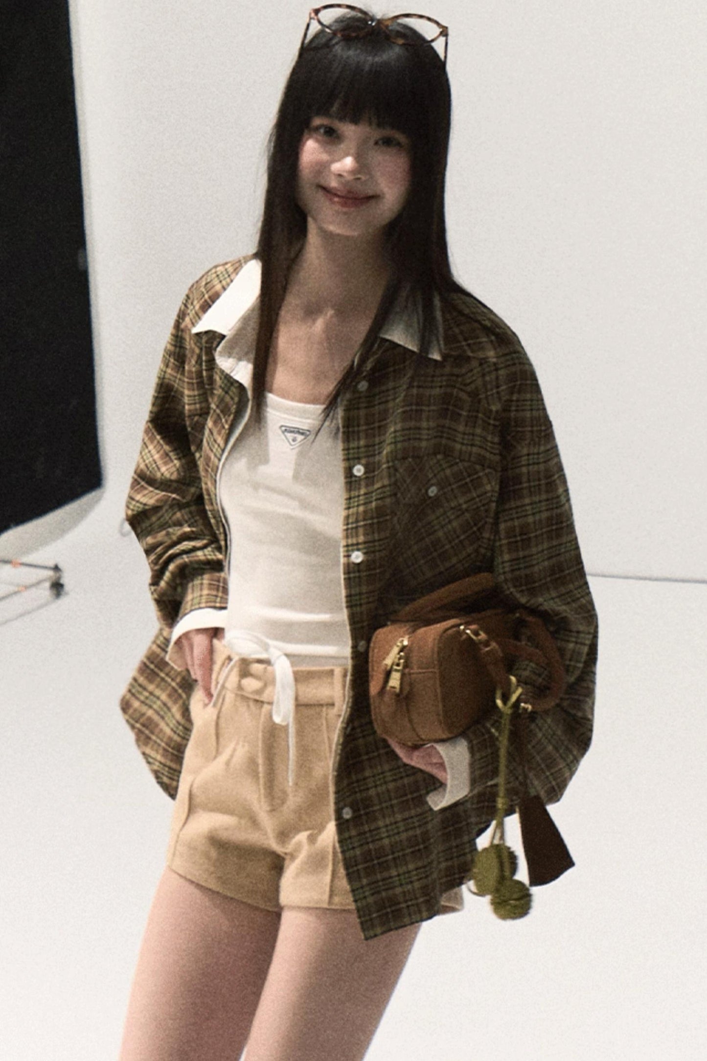 Vintage Striped Texture Two-Piece Shirt