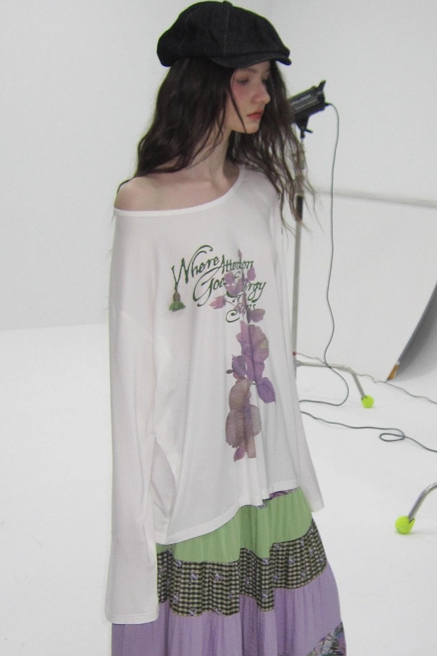 Tree of Life Tencel Slub Cotton Long Sleeve T-shirt