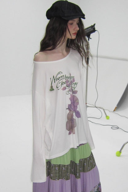 Tree of Life Tencel Slub Cotton Long Sleeve T-shirt