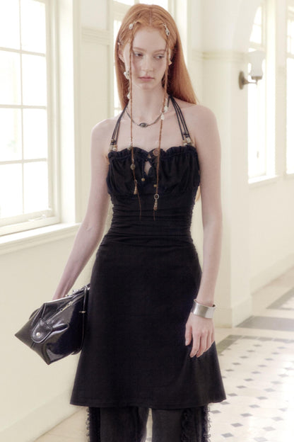 Black Beaded Summer Dress