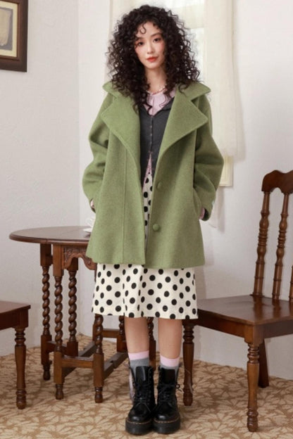 Green Manor Woolen Coat