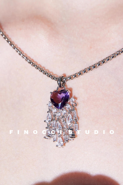 Purple Heart Necklace