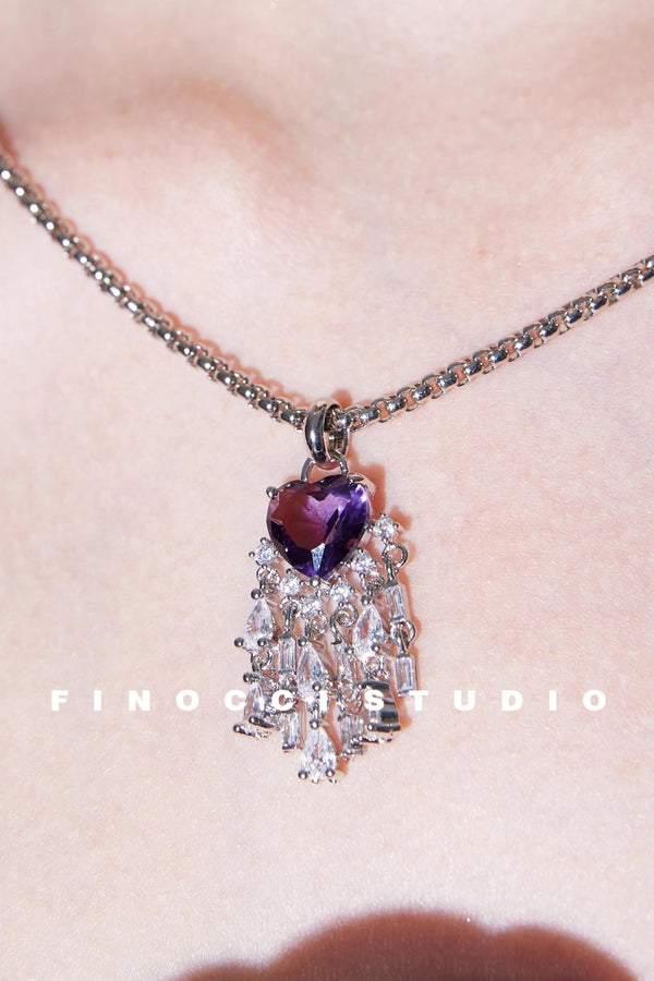 Purple Heart Necklace