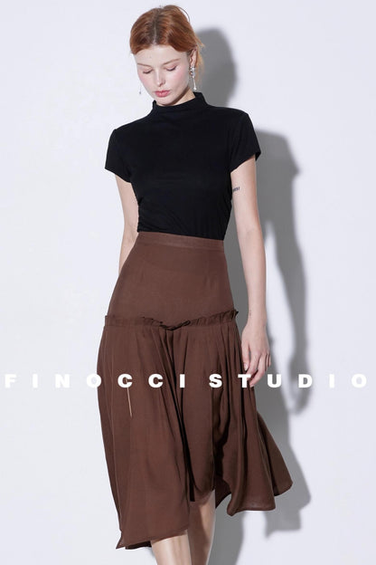 Fairy Touch High Neck Slim T-shirt