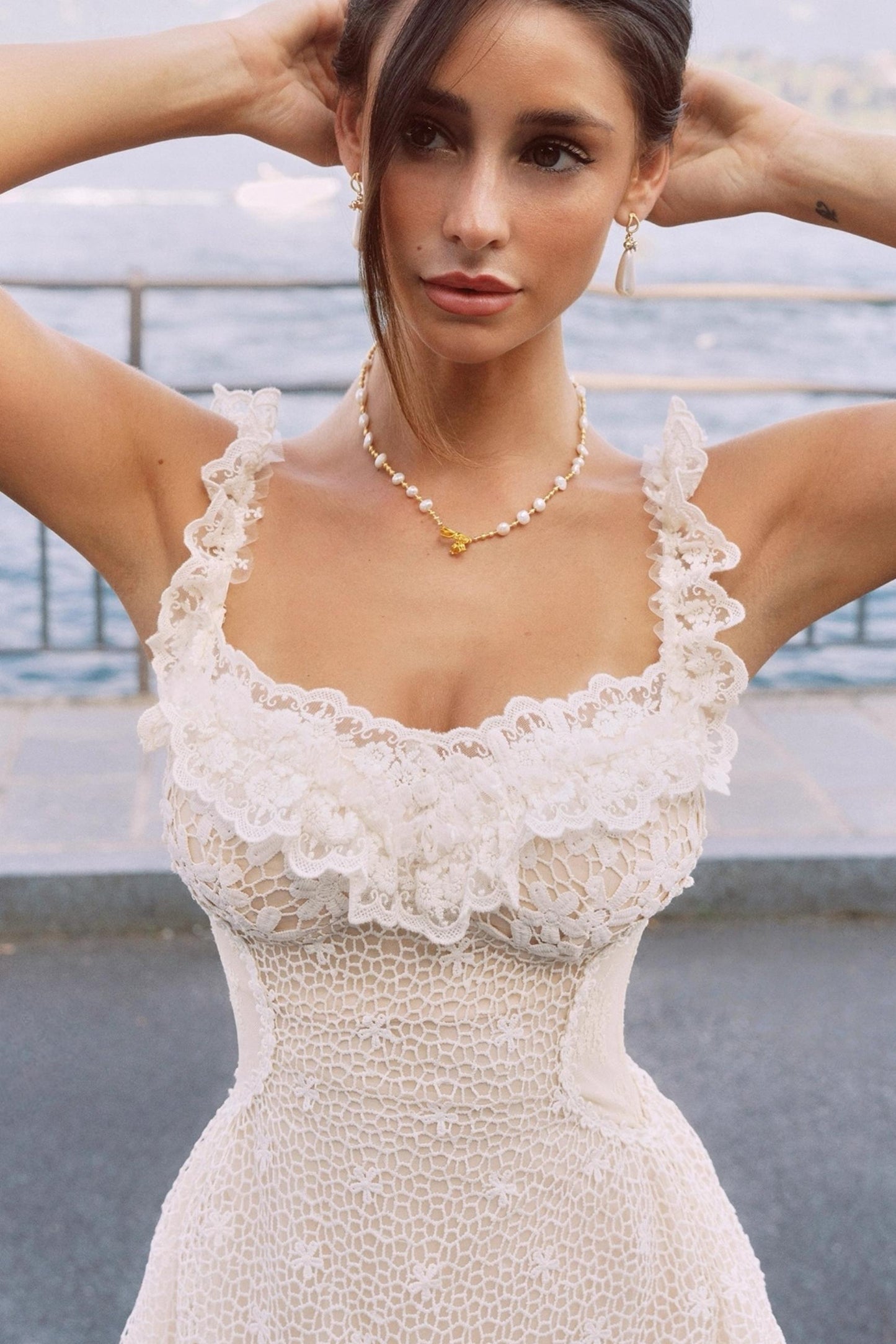 Lace Slip Slimming Dress