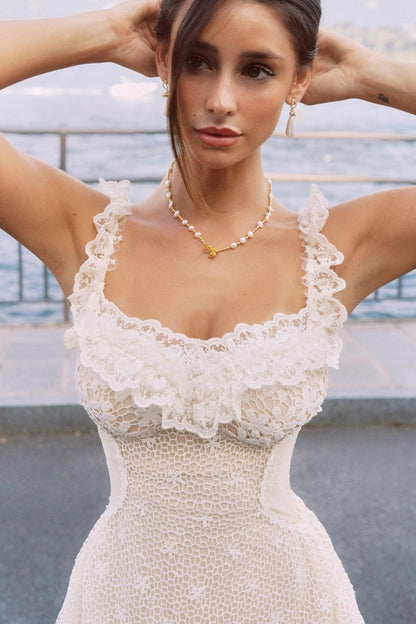 Lace Slip Slimming Dress