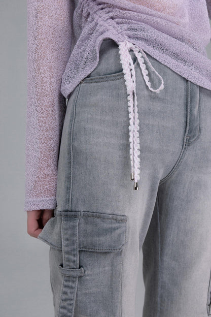 Micro Stretch Flare Denim Pants