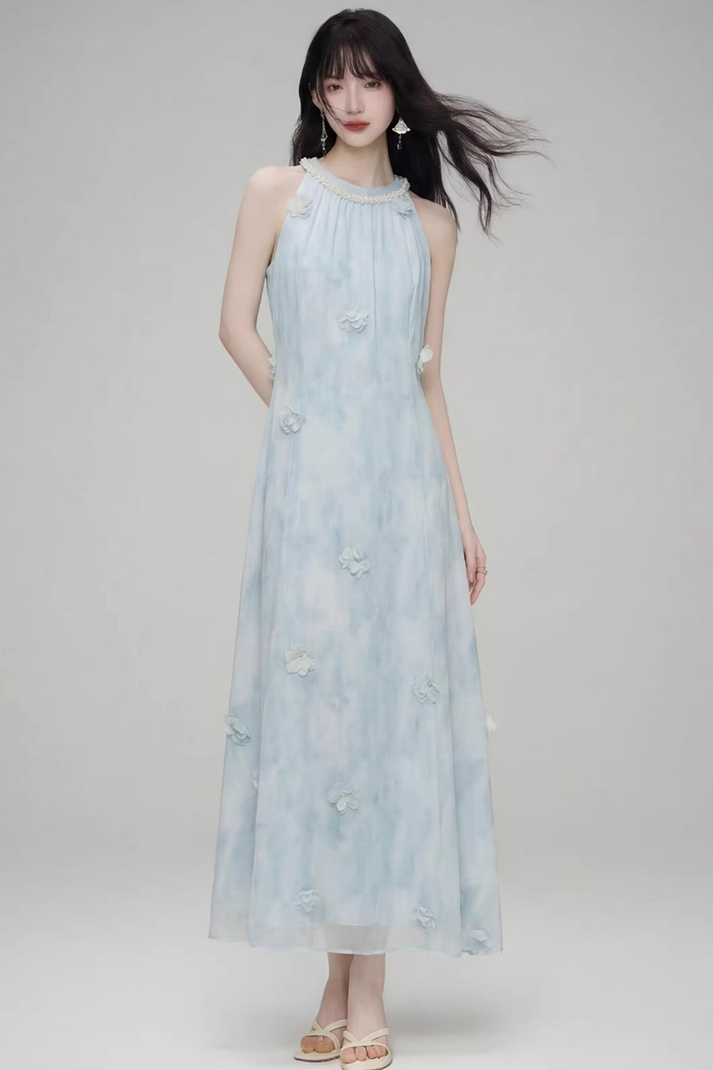 Three-Dimensional Floral Dress