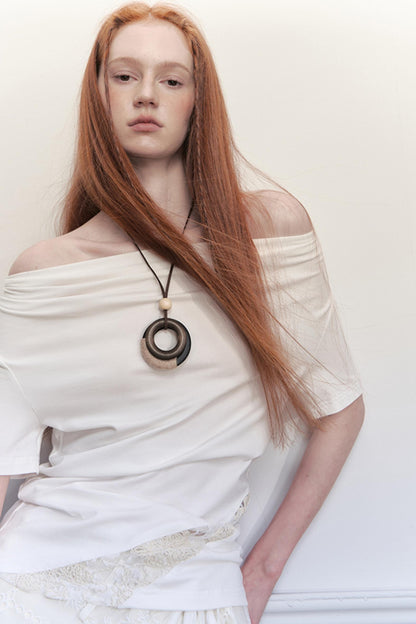 Asymmetrical Lace Top