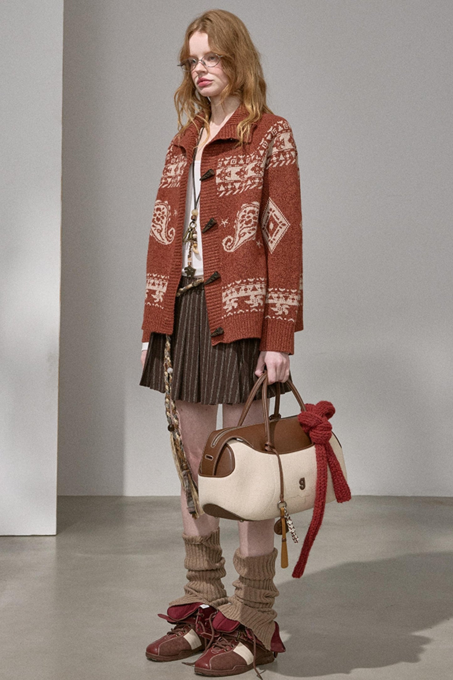 Cashew Island Floral Yarn Jacket