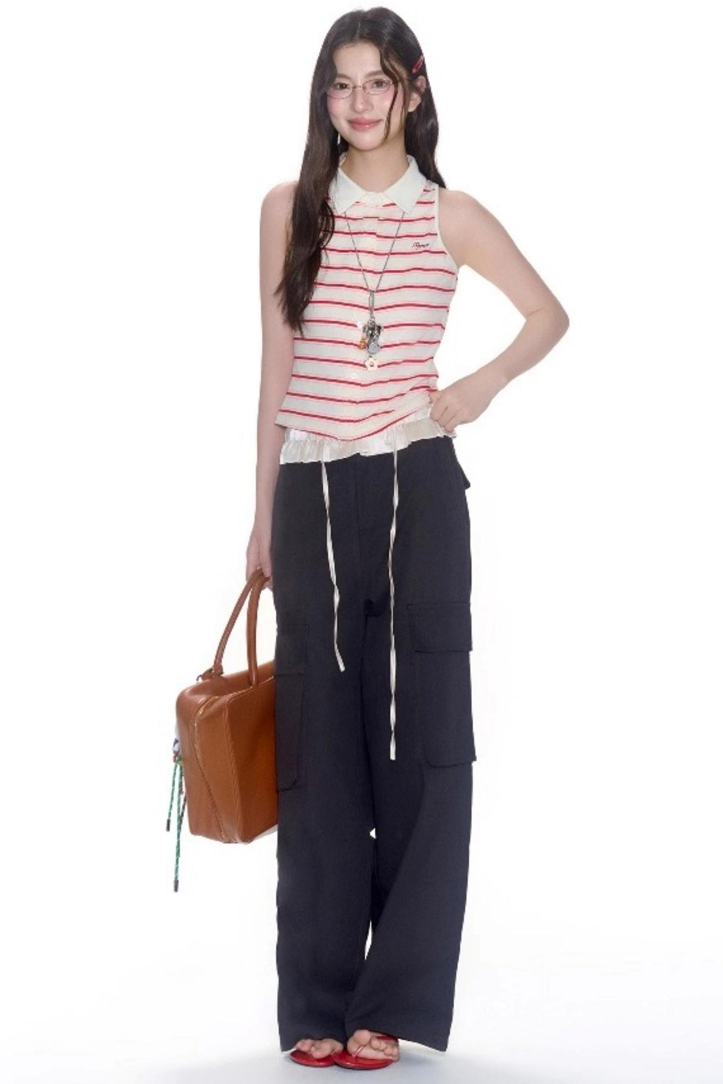 Sleeveless Striped Vest