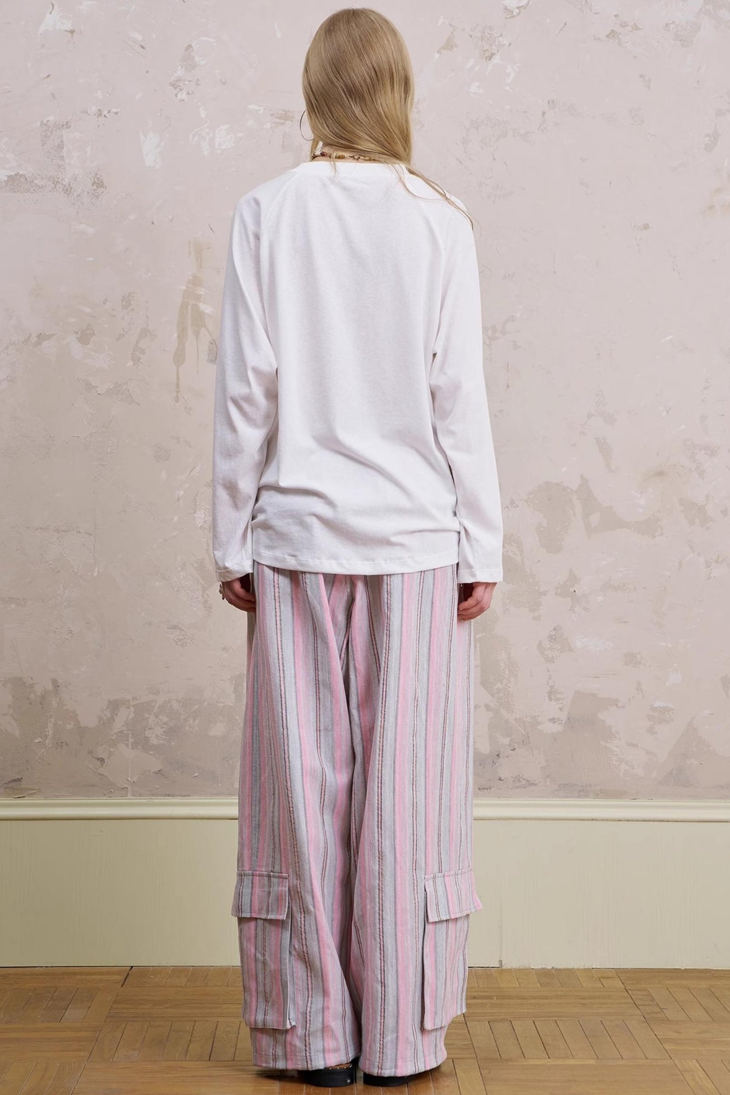 Simple Long Silhouette Pants