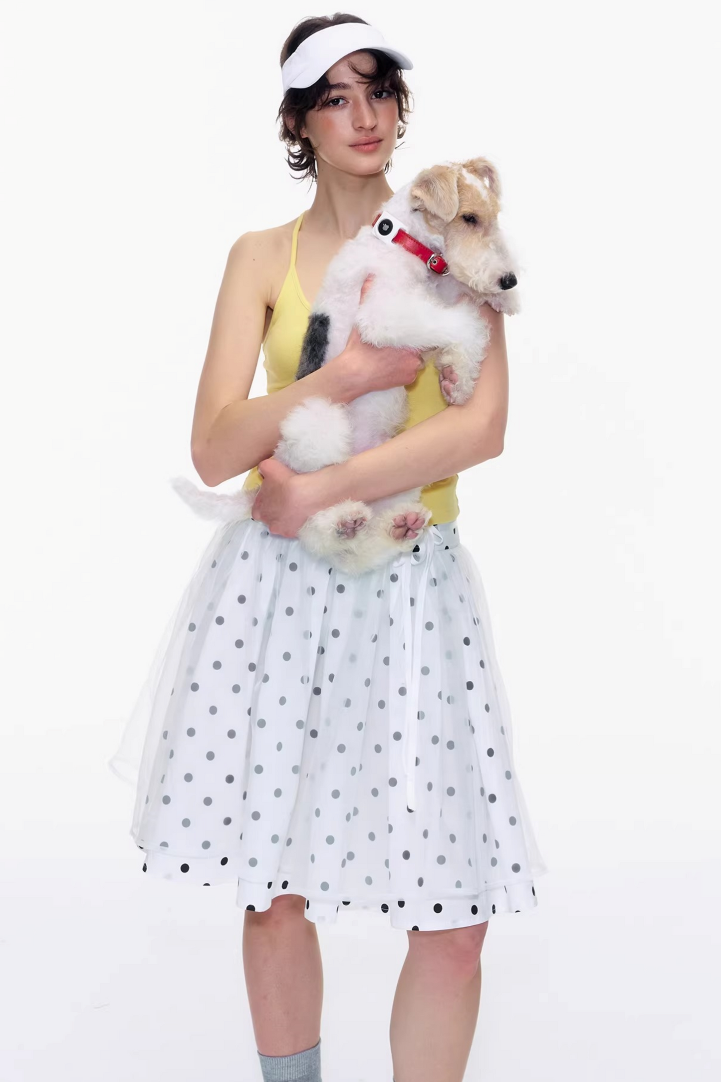 Pure Cotton Polka Dot Skirt