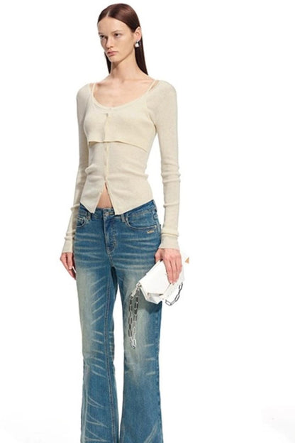 Bern Wool Blend Knit Cardigan