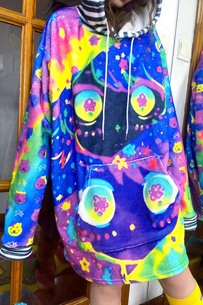 Colorful Cartoon Hooded Jacket