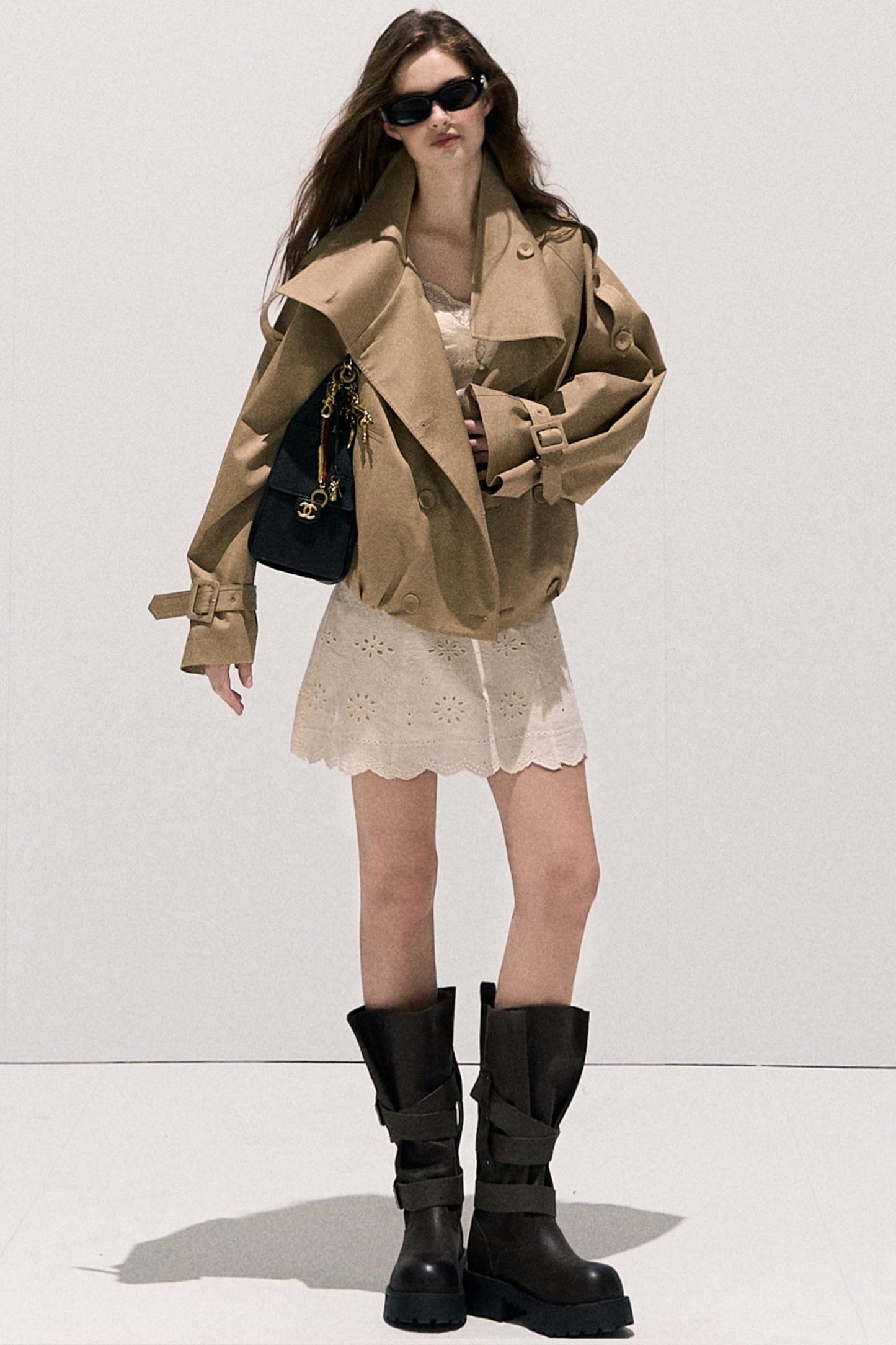 Stand-Up Silhouette Trench Coat