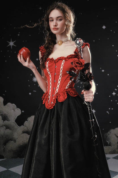 Pearlescent Satin Puffy Skirt