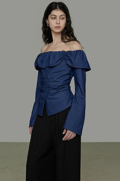 One-Shoulder Lace Top