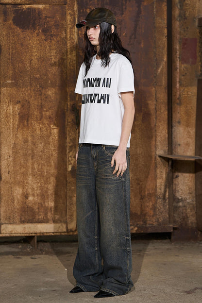 Reflect Print Cotton T-Shirt