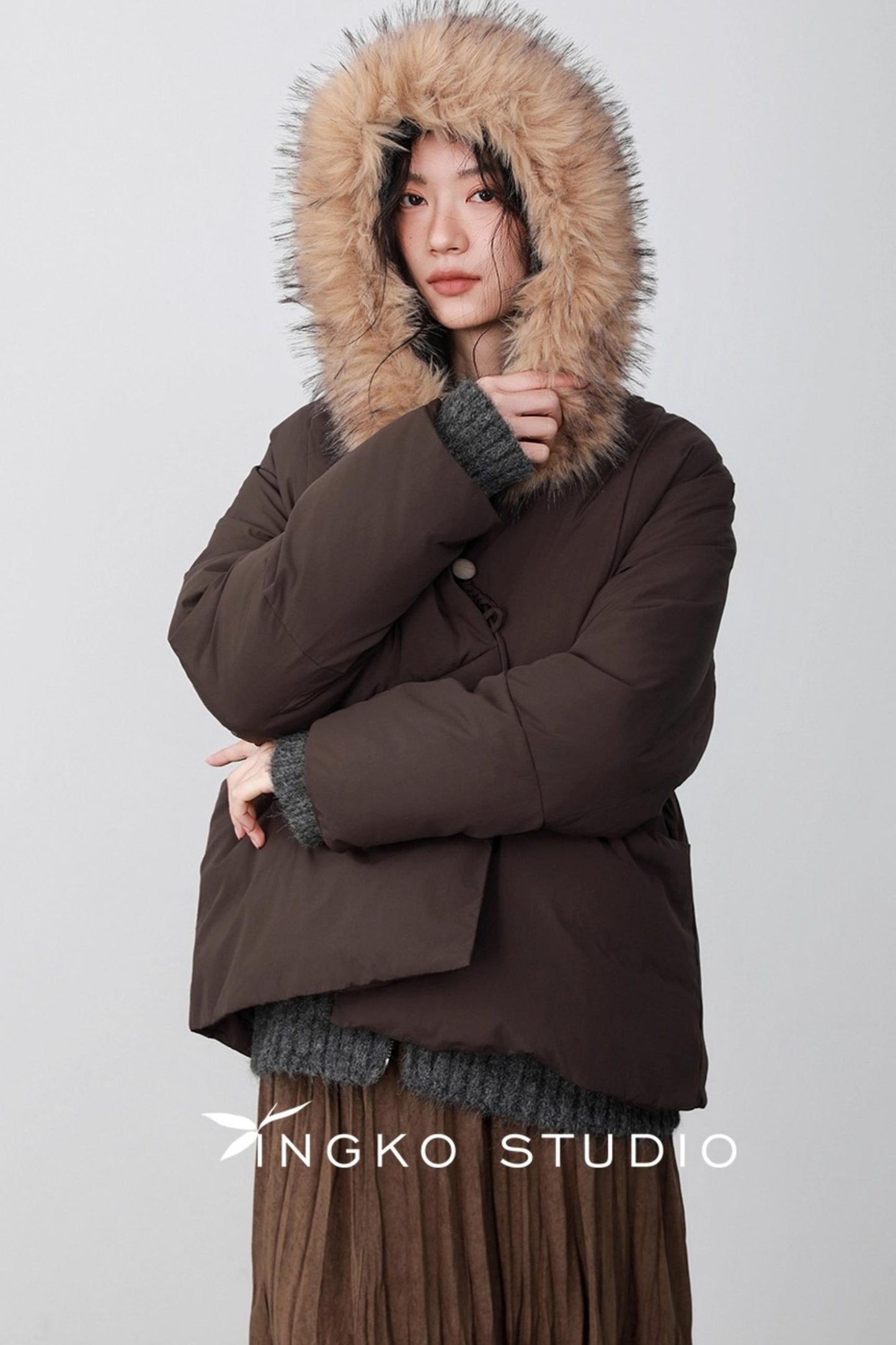 Fallen Leaves V-Neck Jacket