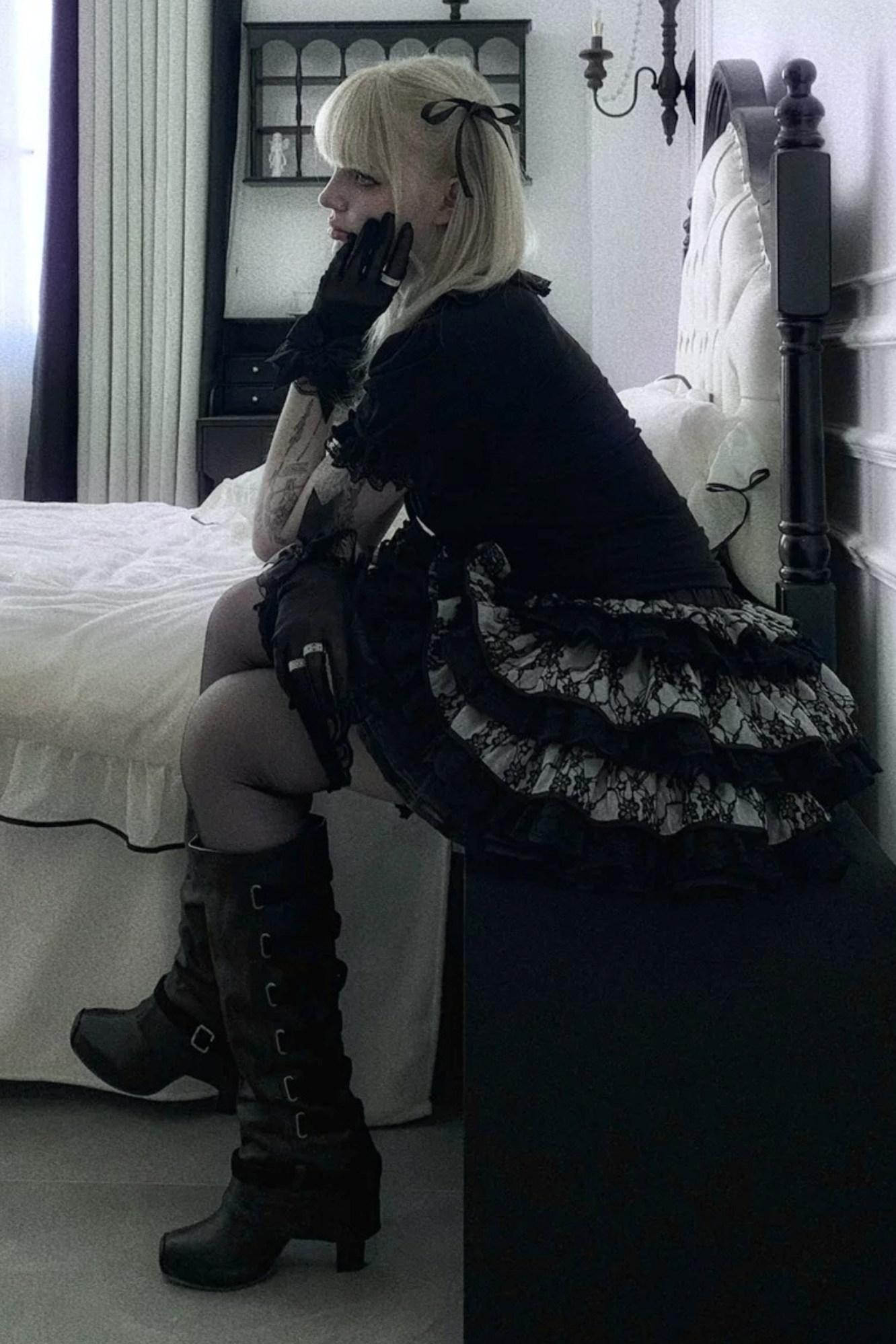 Nocturne Lace Top Skirt Set-Up