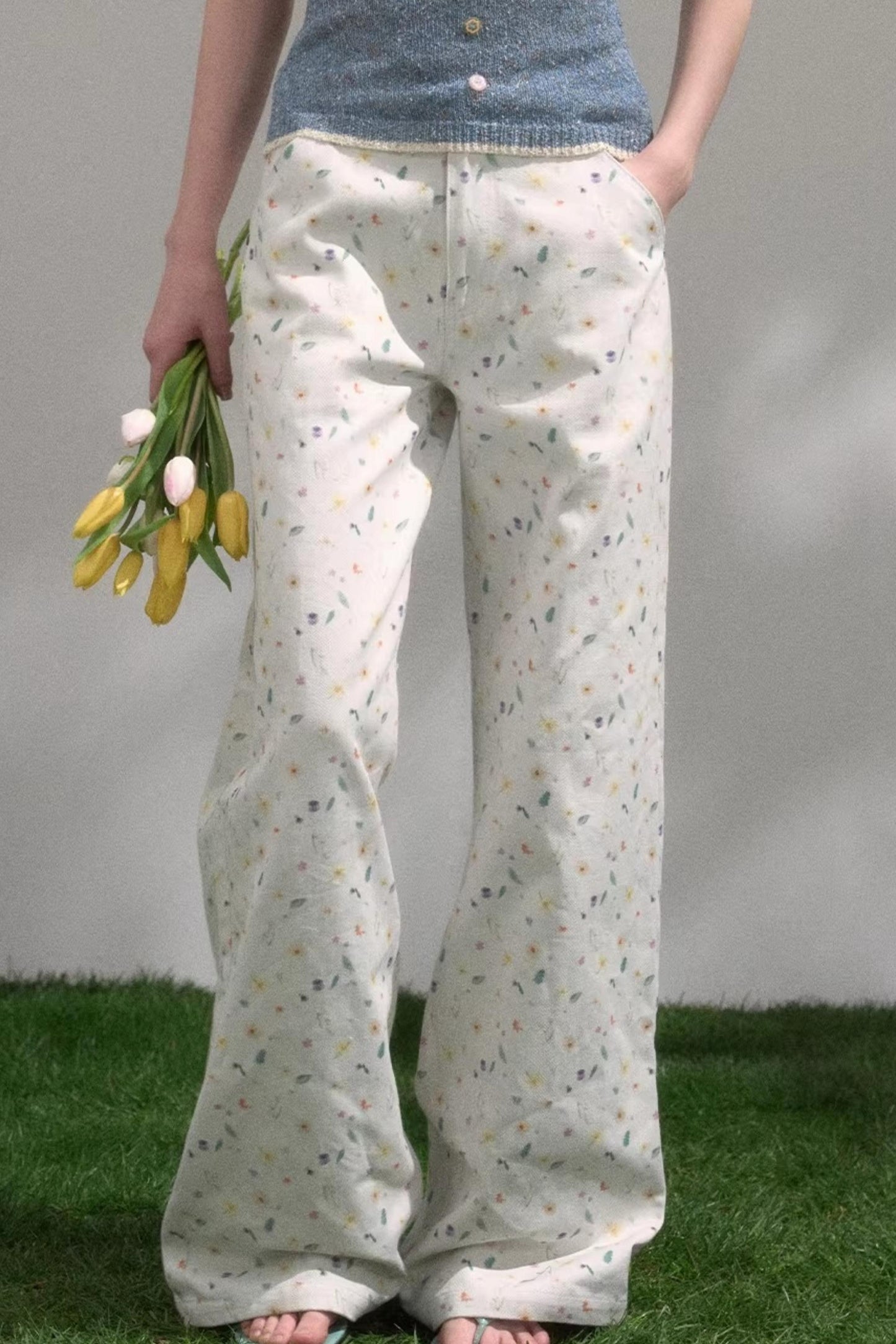 Sweet Floral Girly Pants