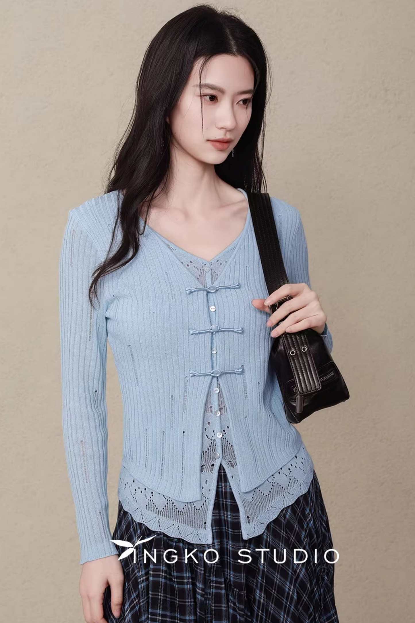 Ingko Cloud Blue Cardigan
