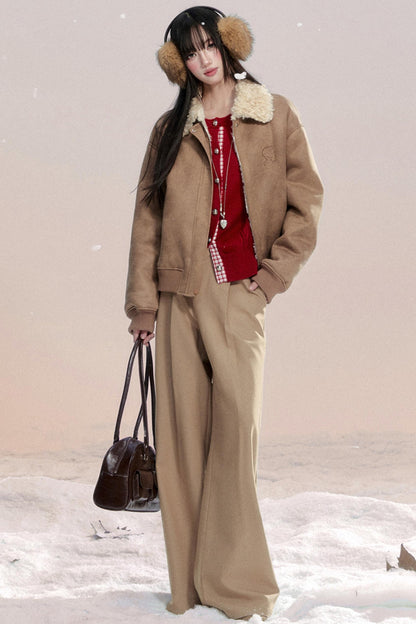 Korean Drape Wide-Leg Pants