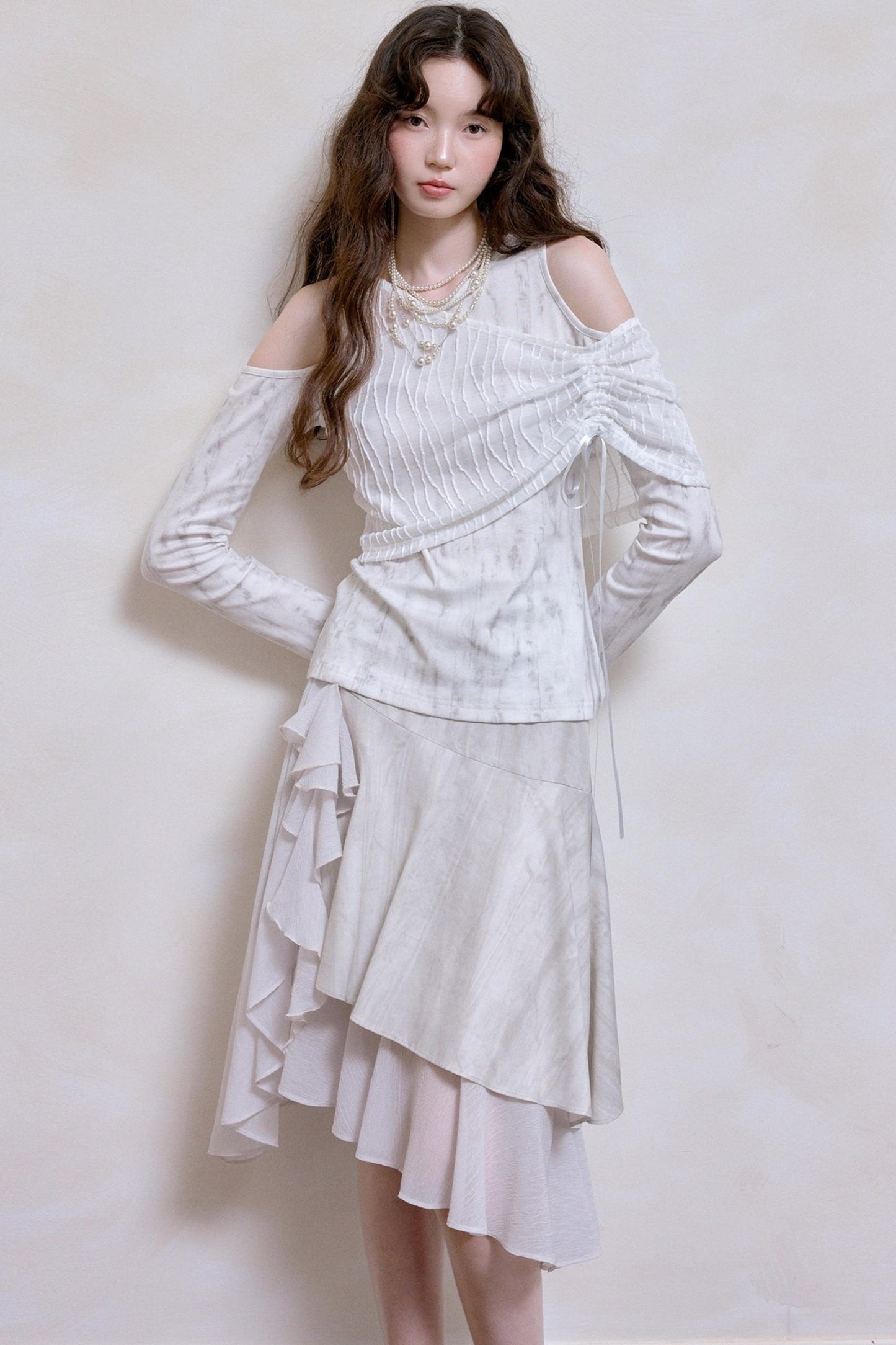 Korean Style Double-Hem Skirt