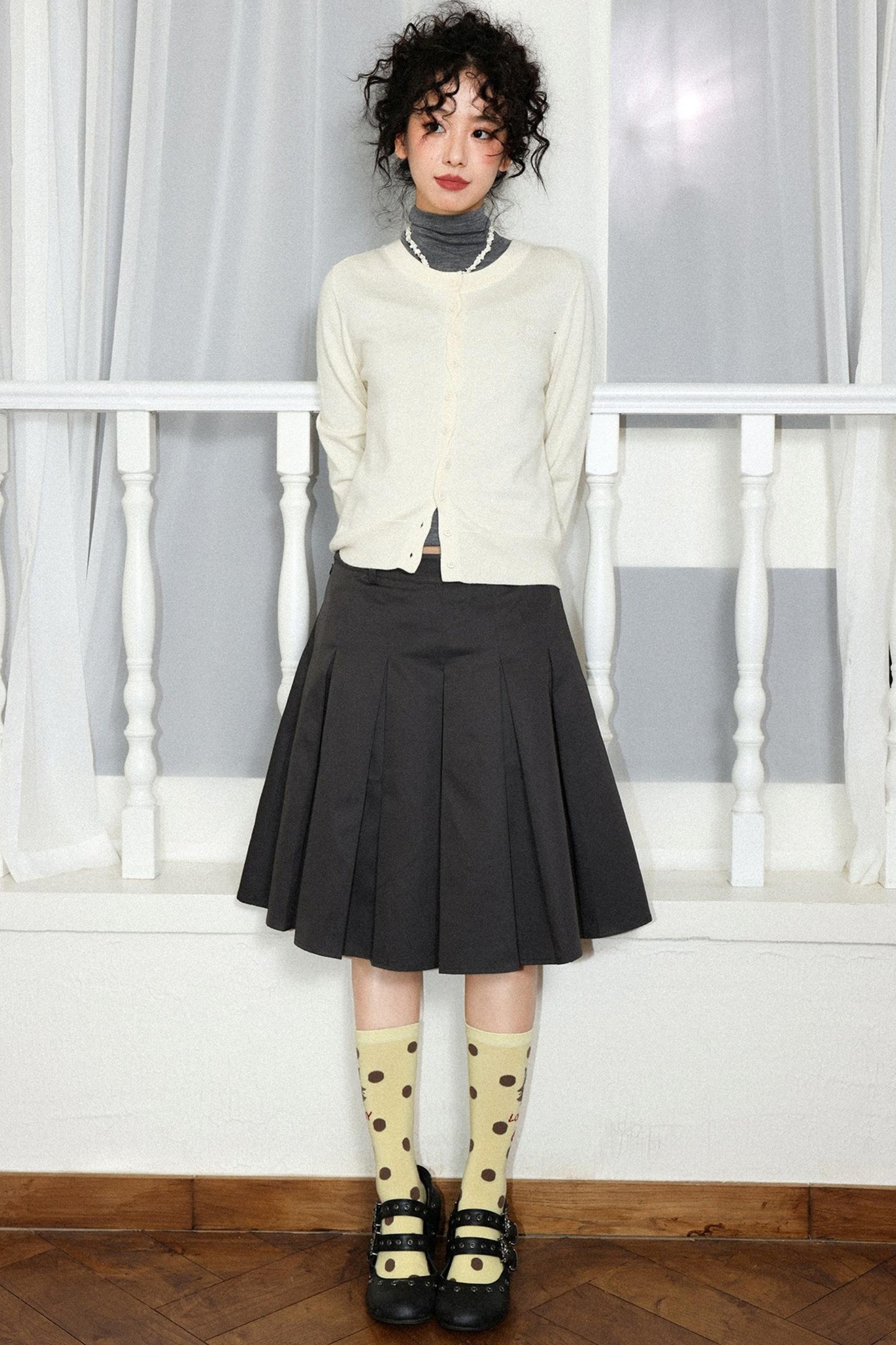 Contrasting Polka Dot Socks