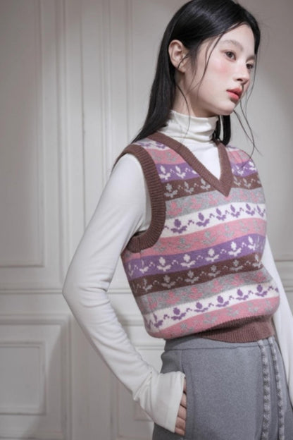 Wool Silk Flared Pants