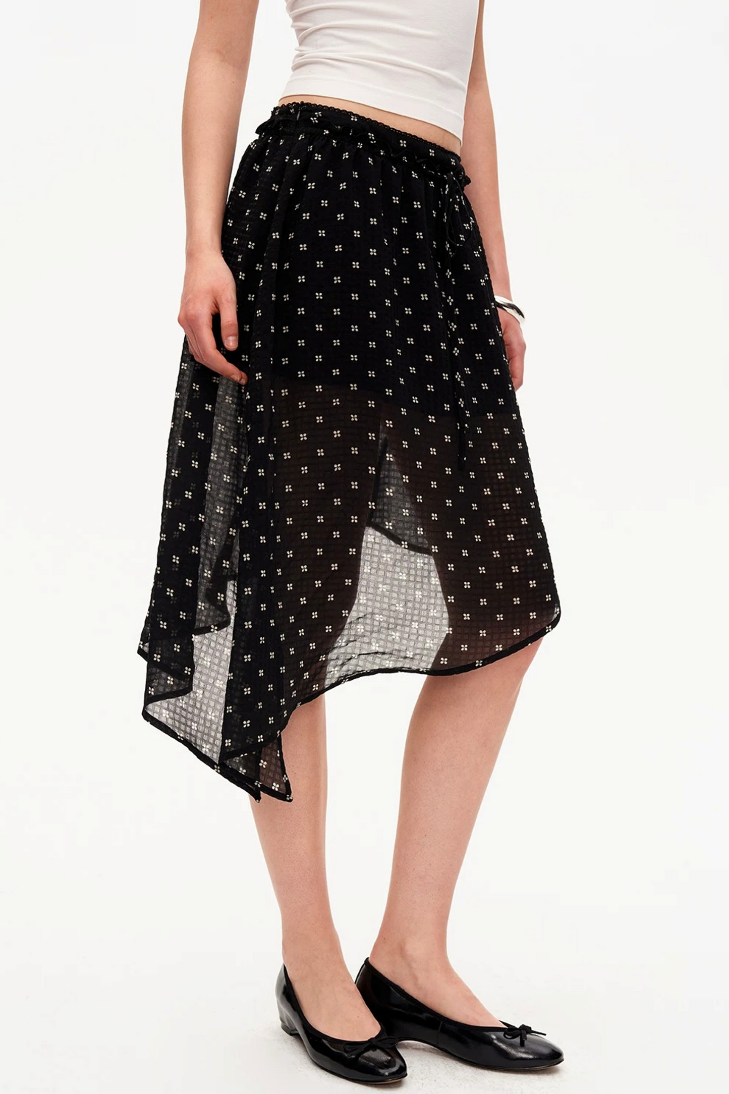 Woven Polka Dot Halter Top