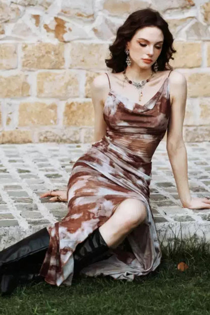 Colorblock Bodycon Camisole Dress