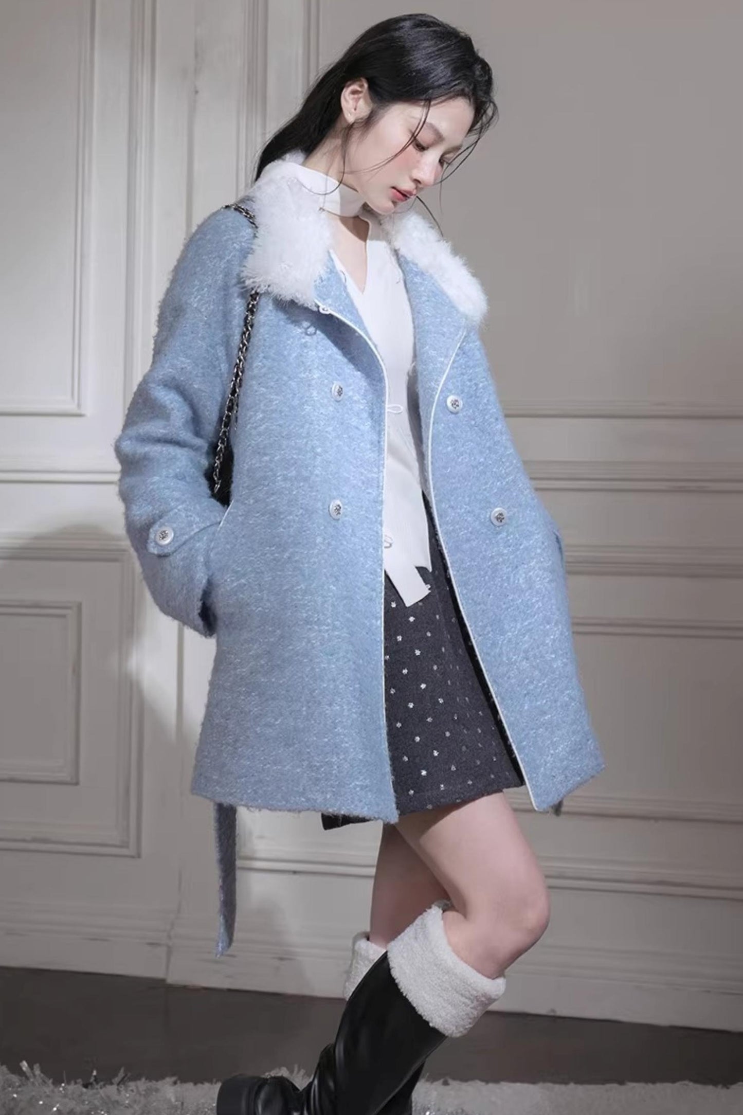 Blue Island Wollmantel