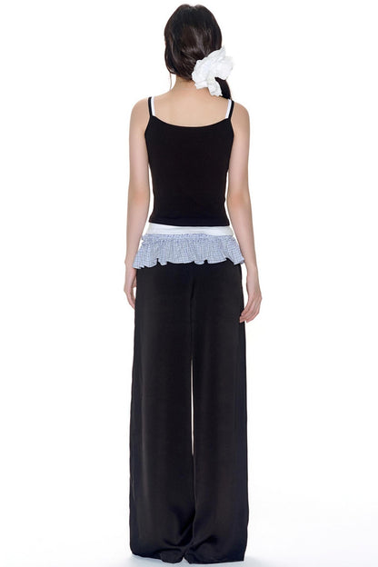 Color Wide-Leg Pants