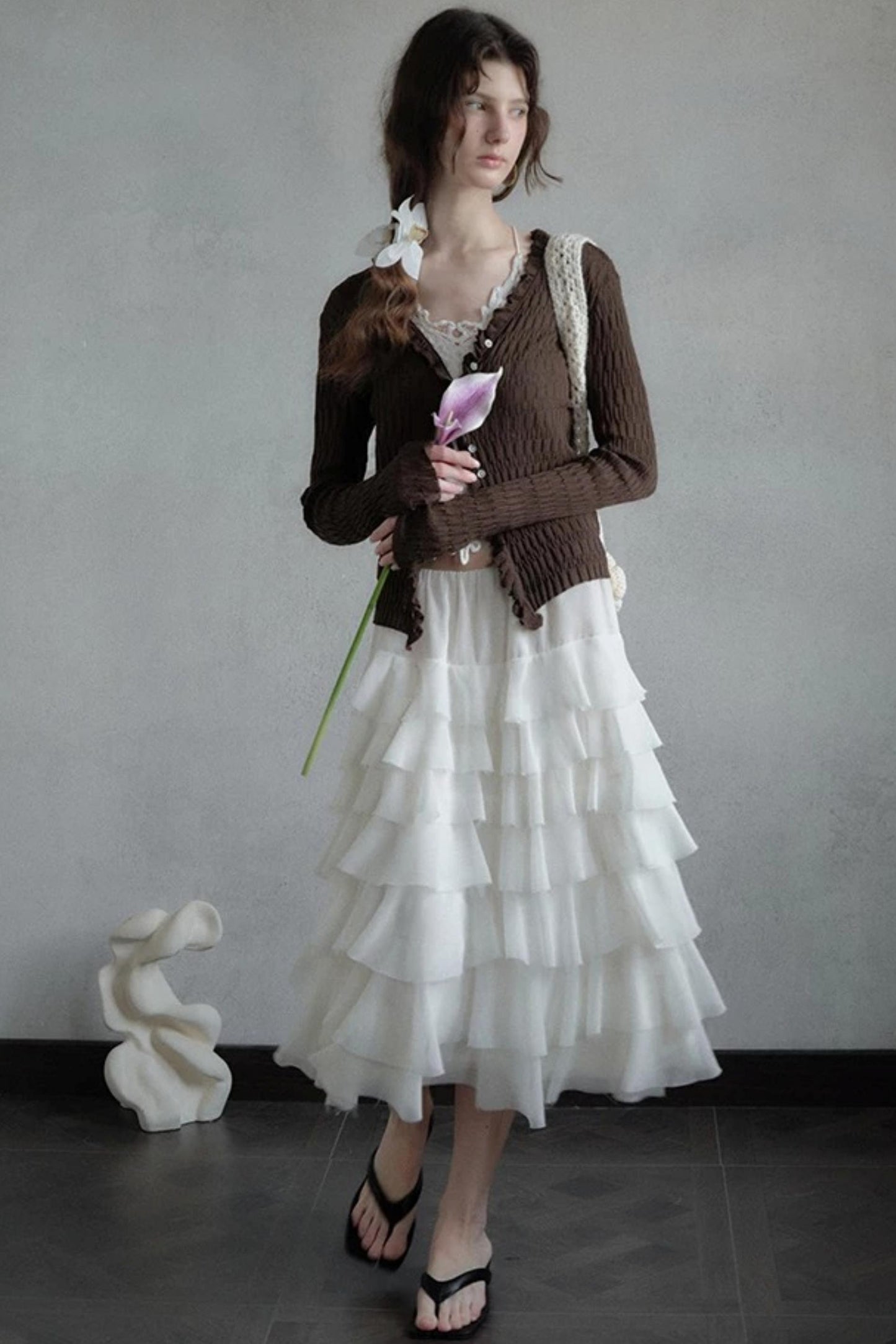 Evening Breeze Knit Cardigan Top