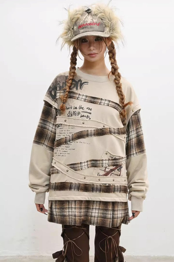 Paradise Wasteland Style Print Sweatshirt