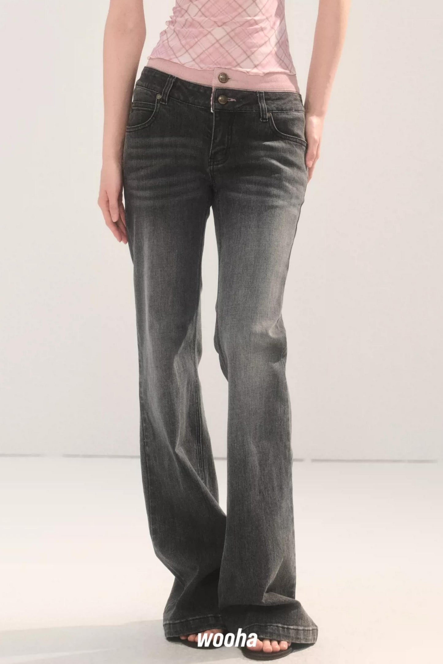 Vintage Multi-Layer Waistband Jeans