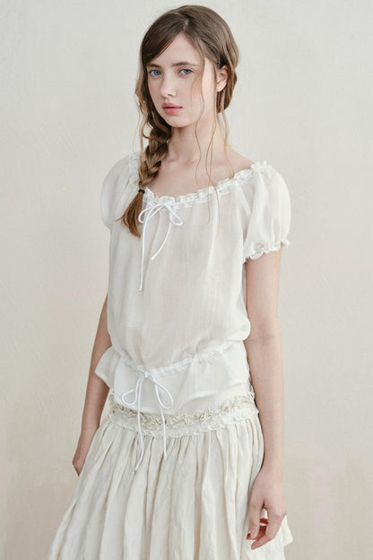 Sweet Lace Ramie Top
