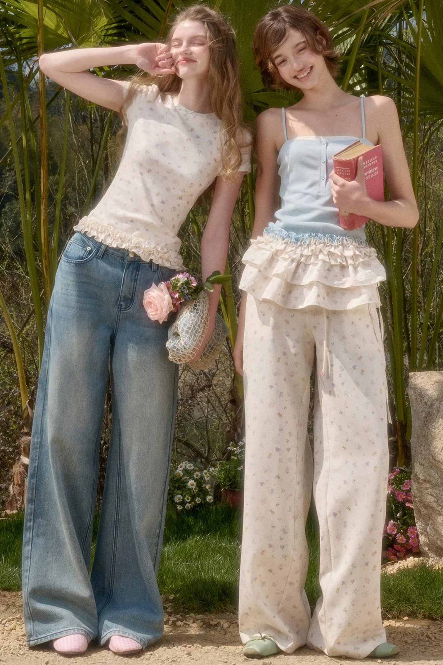 Little Rabbit Wide-Leg Pants