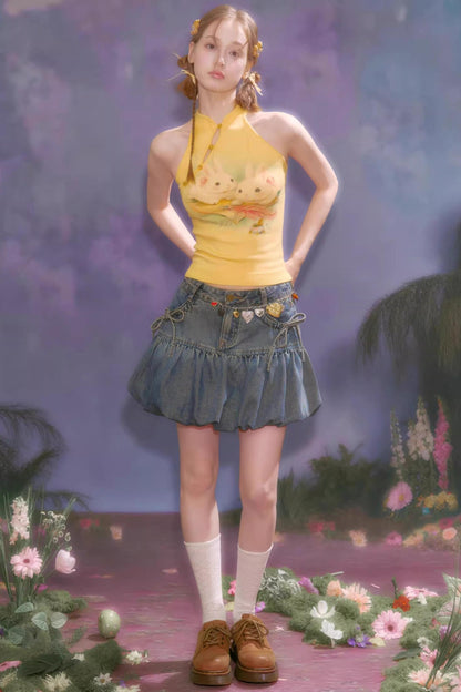 Cloud Rabbit Knitted Vest