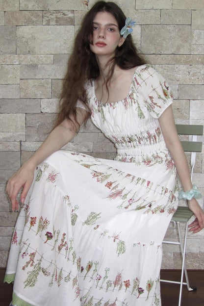 Botanical Linen Skirt Set-Up