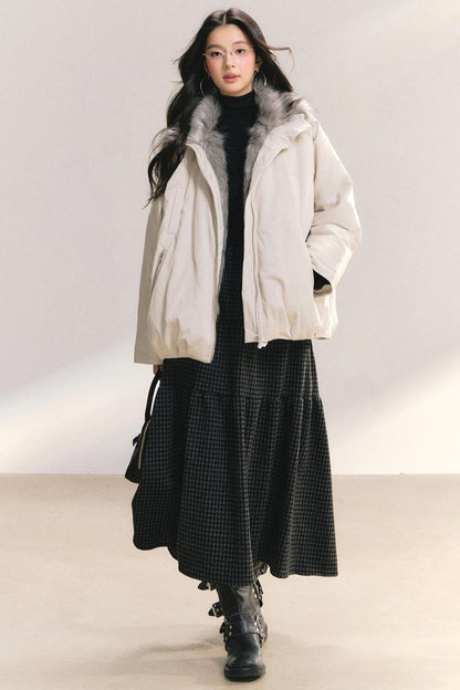 Furry Lined Cotton Jacket