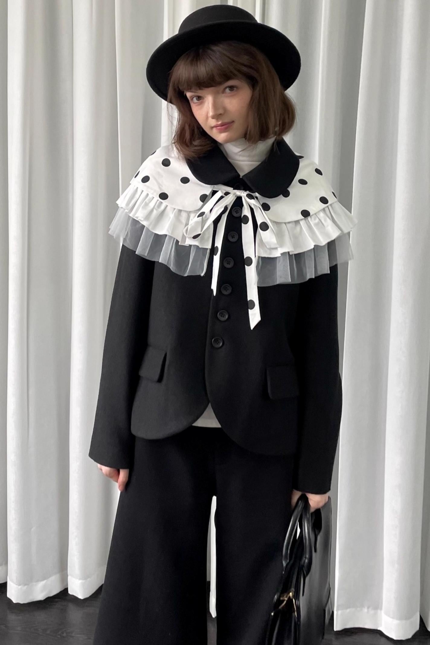 Lace Polka Dot Layered Womens Shawl